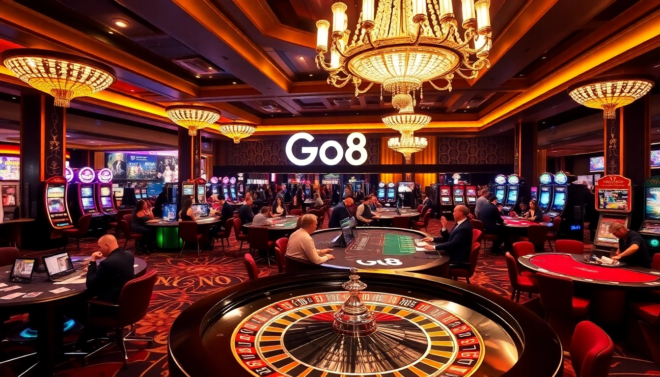 Go8 casinos offer thrilling roulette tables and intense poker games in a glamorous setting.