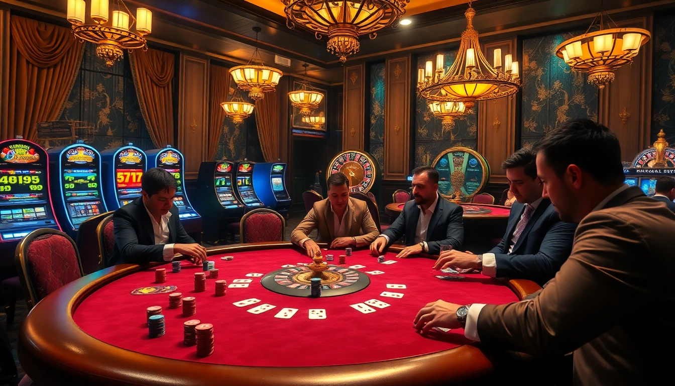 Experience the thrill of high-stakes poker at https://okadabooks.com/ with vibrant chips and tense players at the table.