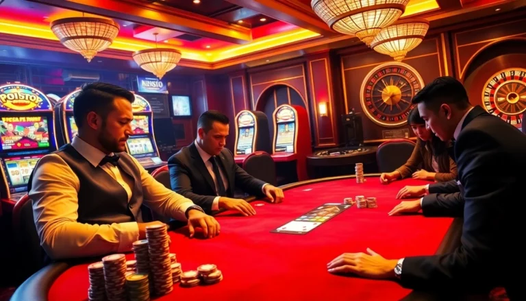 Experience the thrill of kkwin casino with high-stakes poker action and vibrant slot machines.